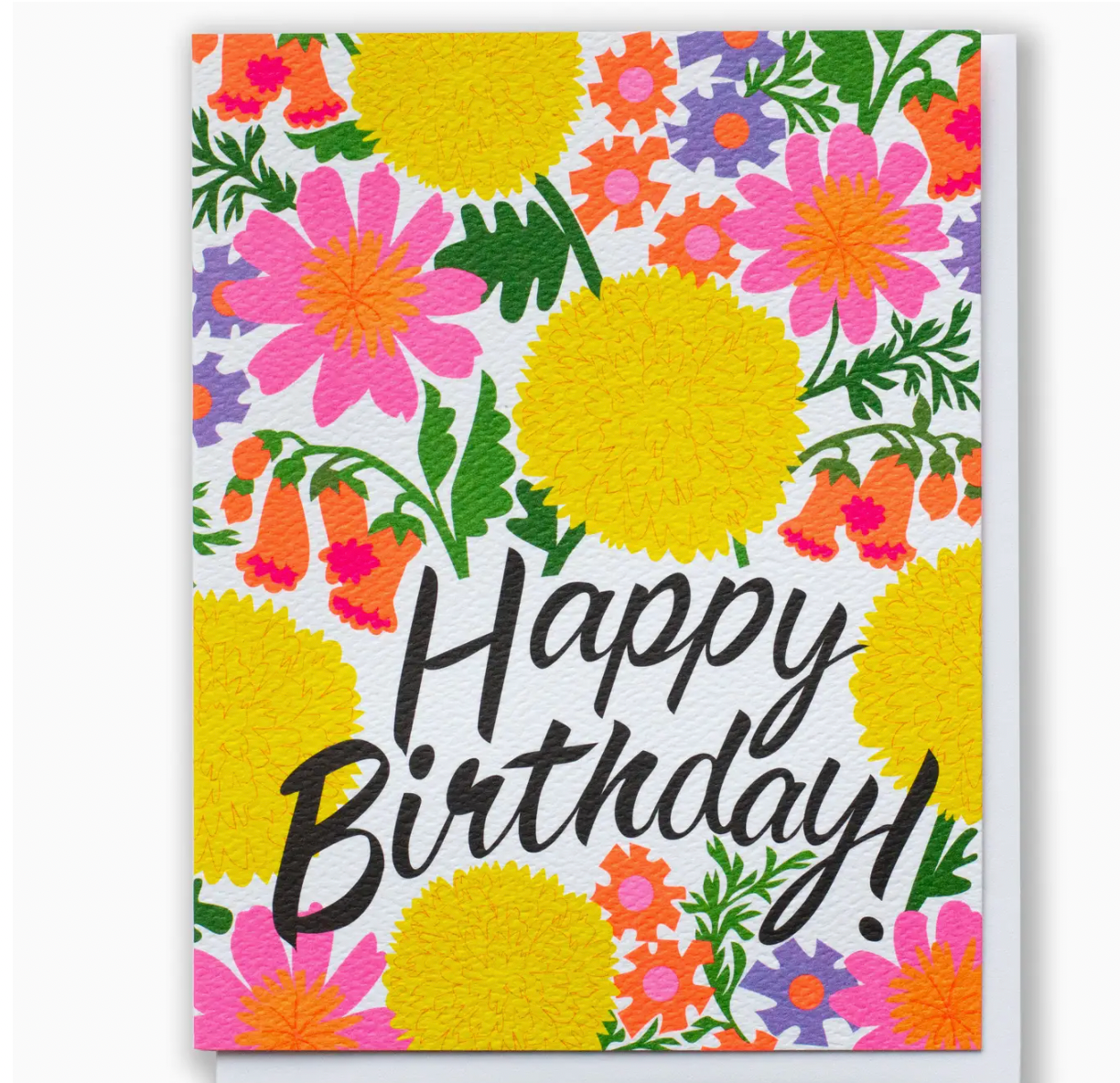 Jazzy Flowers Birthday Card