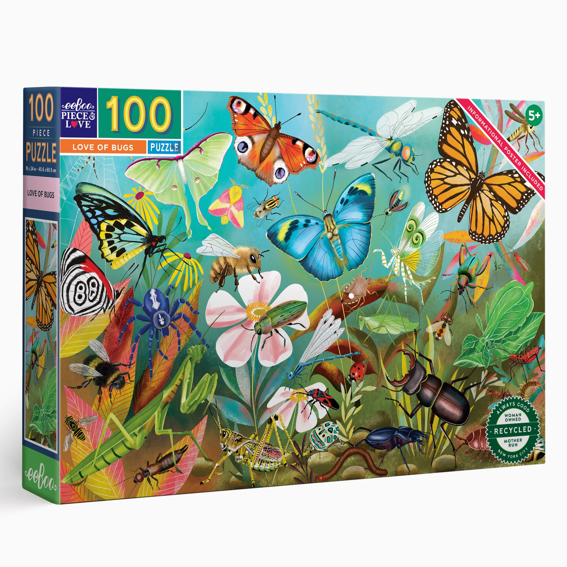 Love of Bugs 100 Piece Puzzle