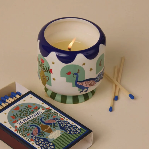 A Dopo Peacock Candle