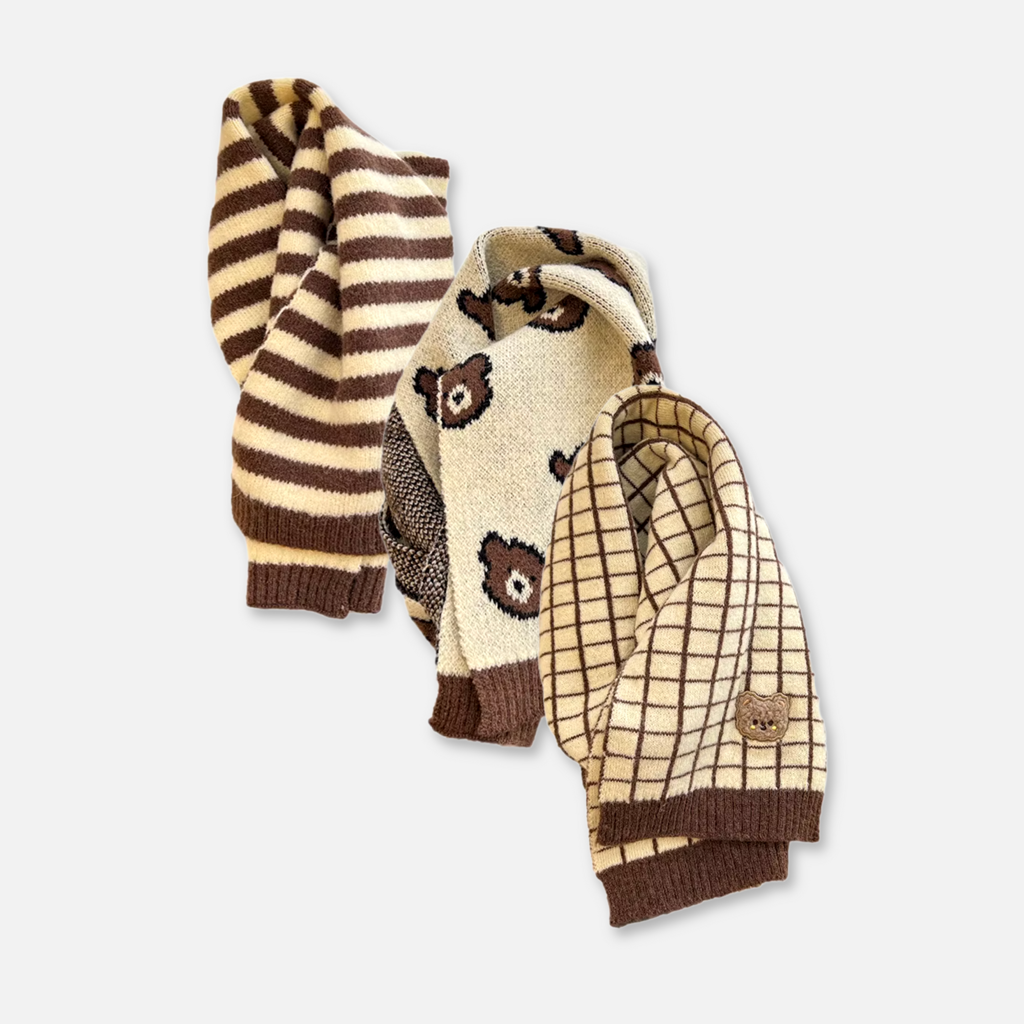 Knit Teddy Scarf
