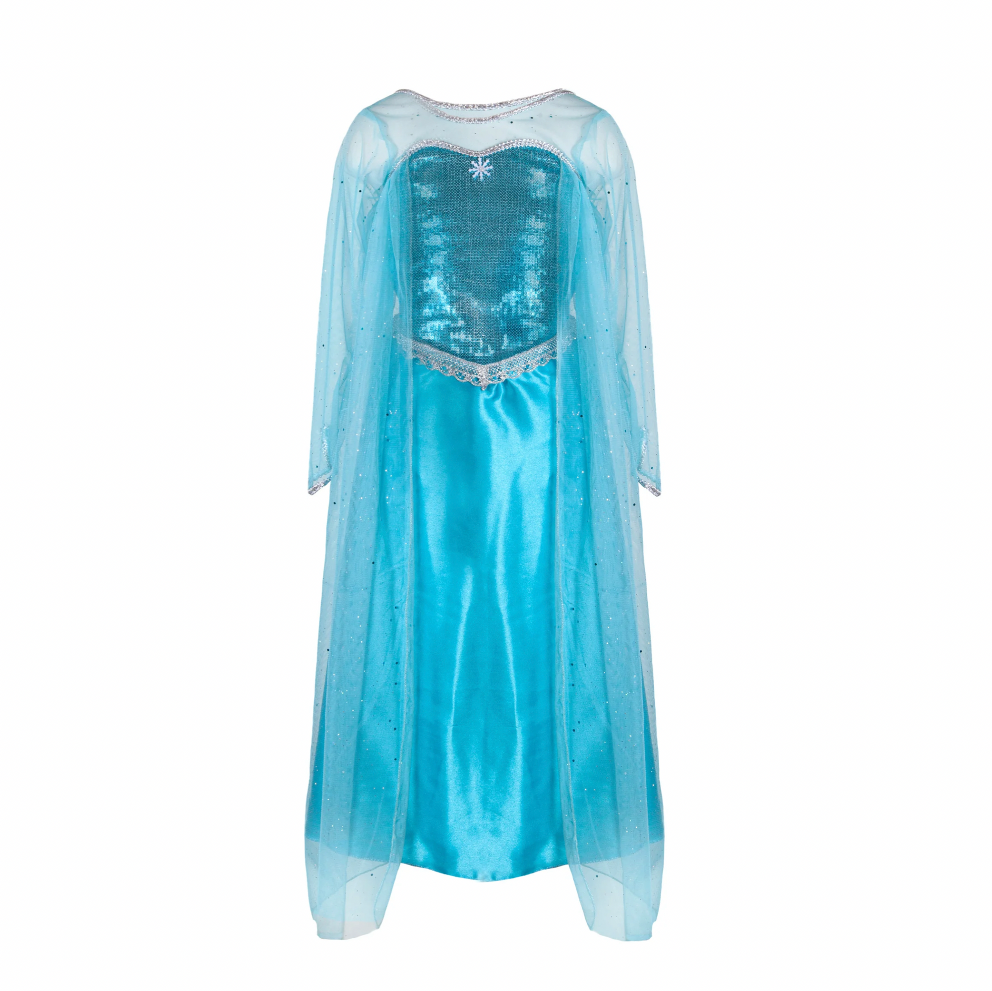 Ice Queen Dress With Cape, Size 3-4