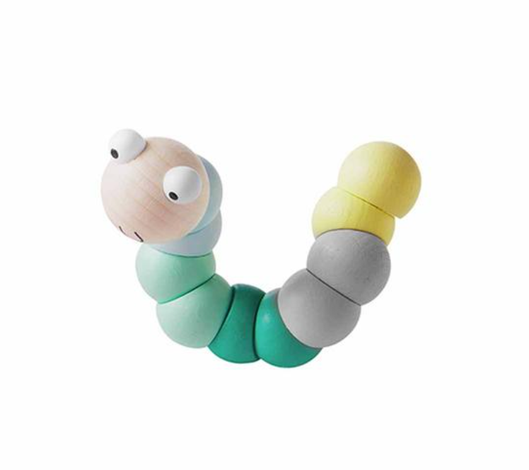 Wooden Wiggly Worm