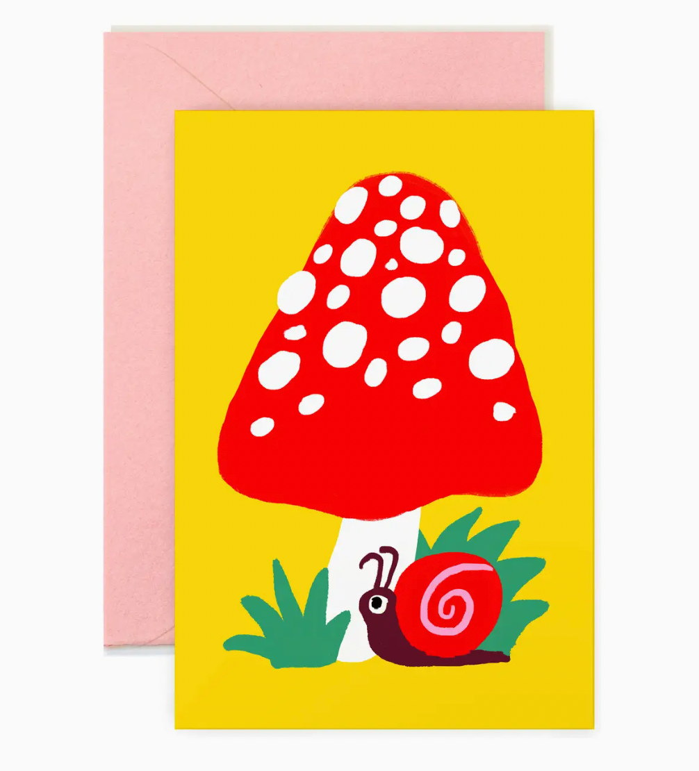 Mushroom & Snail - Mini Note