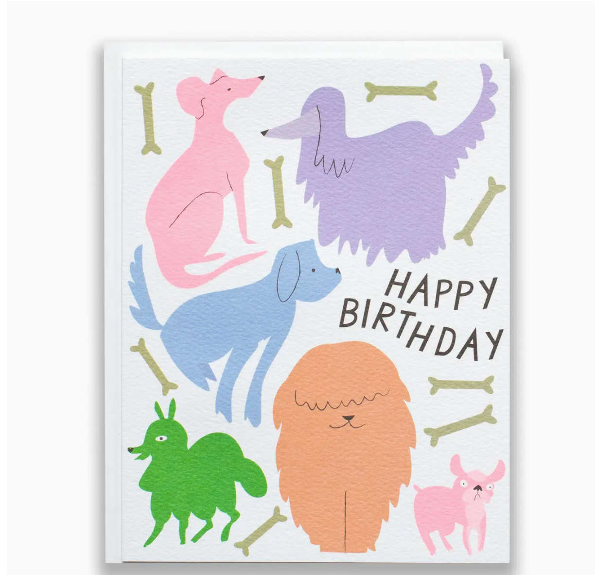 Dog, Dogs and More Dogs - Birthday Card For Dog Lovers