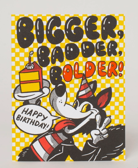 Bad Wolf Birthday Card