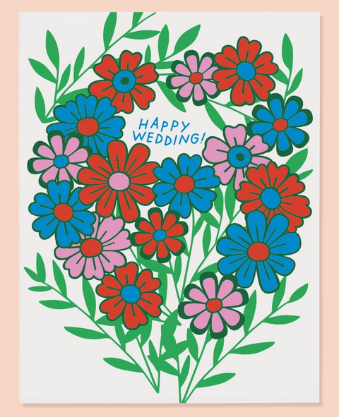 Floral Wedding Card