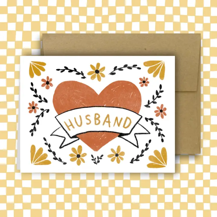 Husband ~ Classic Heart Card