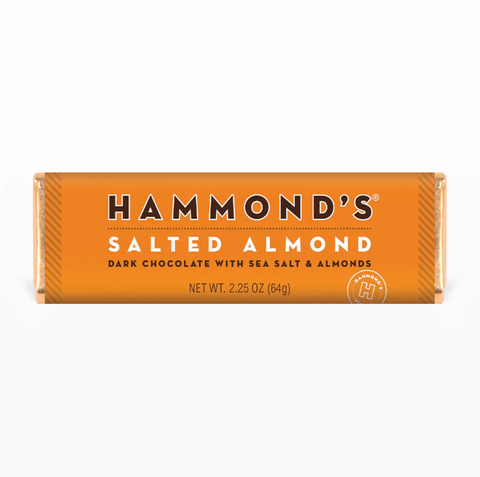 Salted Almond Dark Chocolate Bars