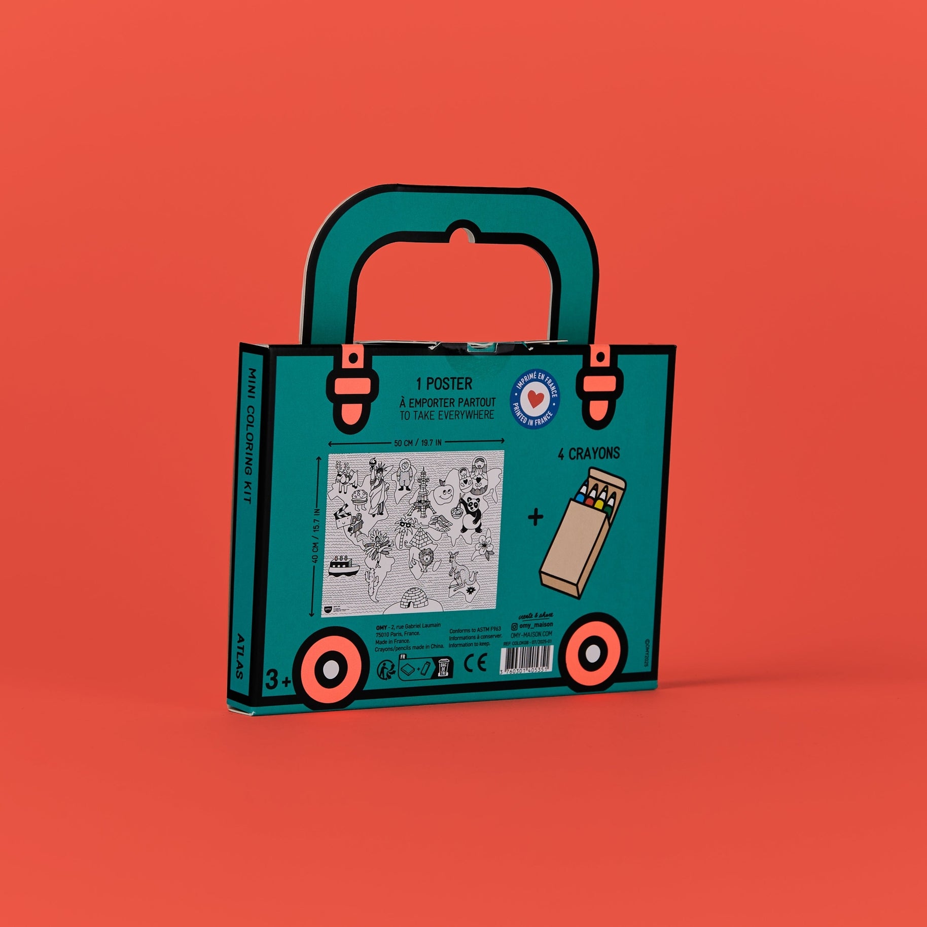 Mini Pocket Coloring - Atlas