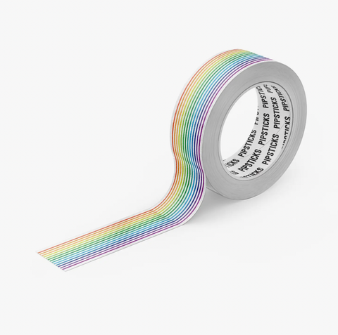 Pinstriped Rainbow Washi