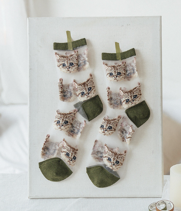 Transparent Cat Socks