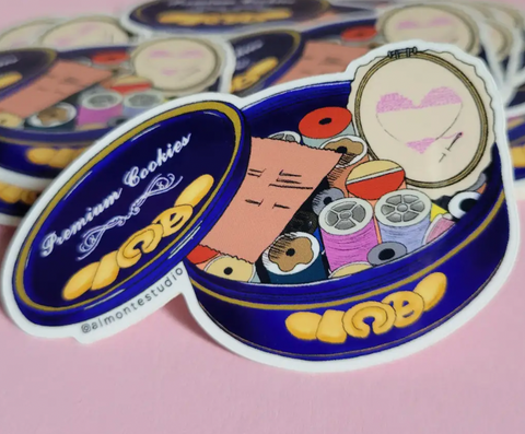 Cookies Storage Vinyl Sticker