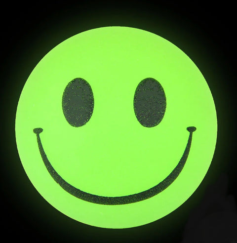 Glow In The Dark Smile Face Hi-Bounce Ball