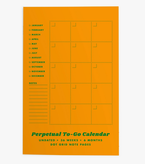 Perpetual To-Go Calendar - Undated