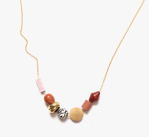 Balance Necklace/Warm Palette- 17"