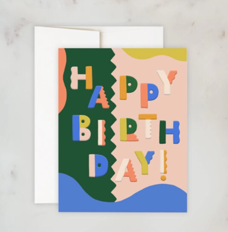 Birthday Colorblock Card