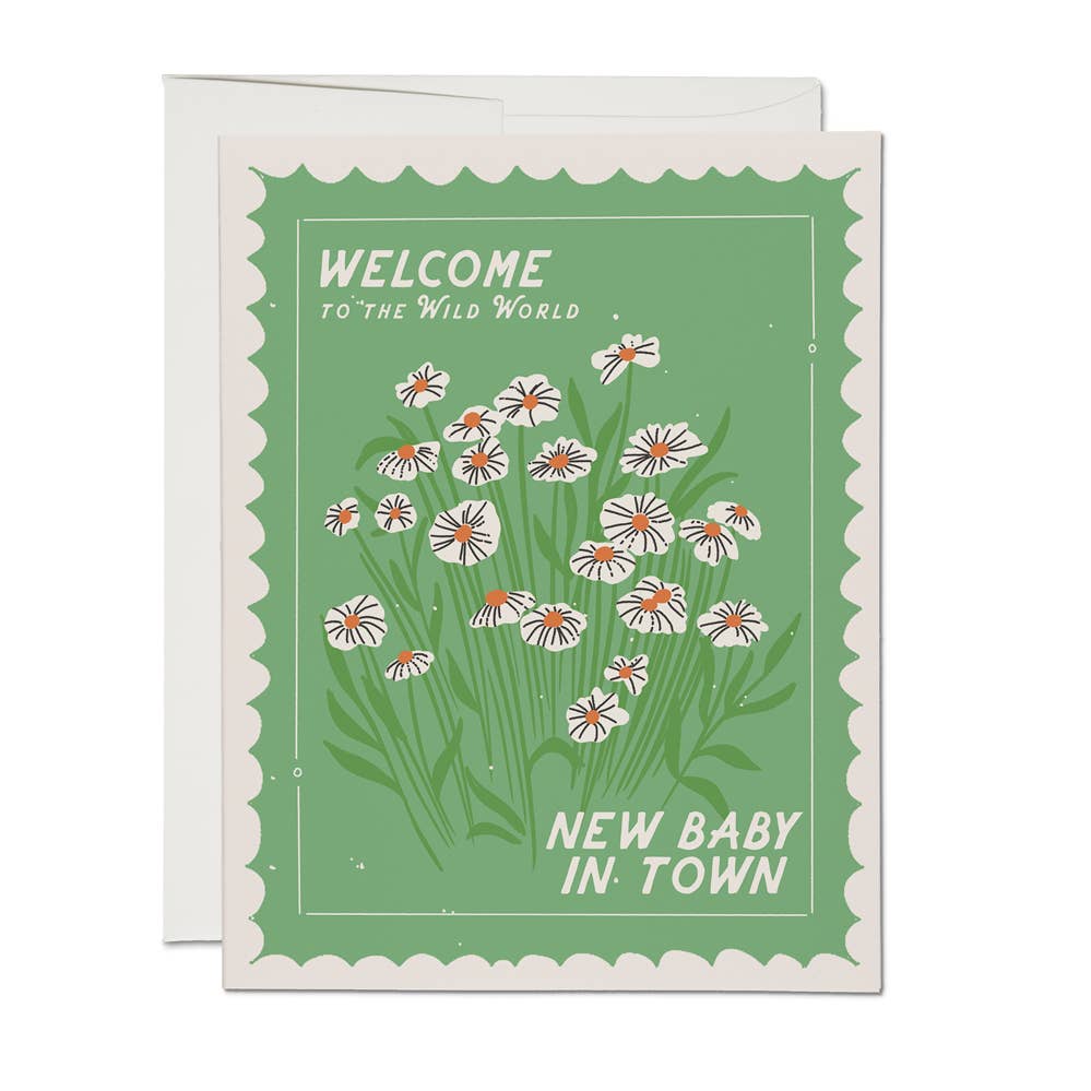 Wild World Baby Greeting Card