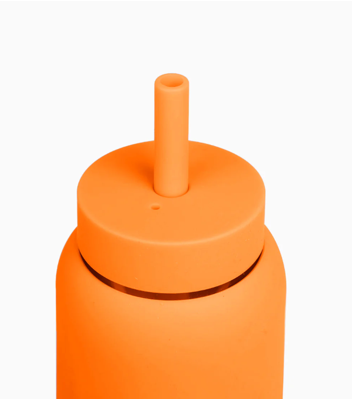Mini Bottle Lounge Straw Cap | Tangerine