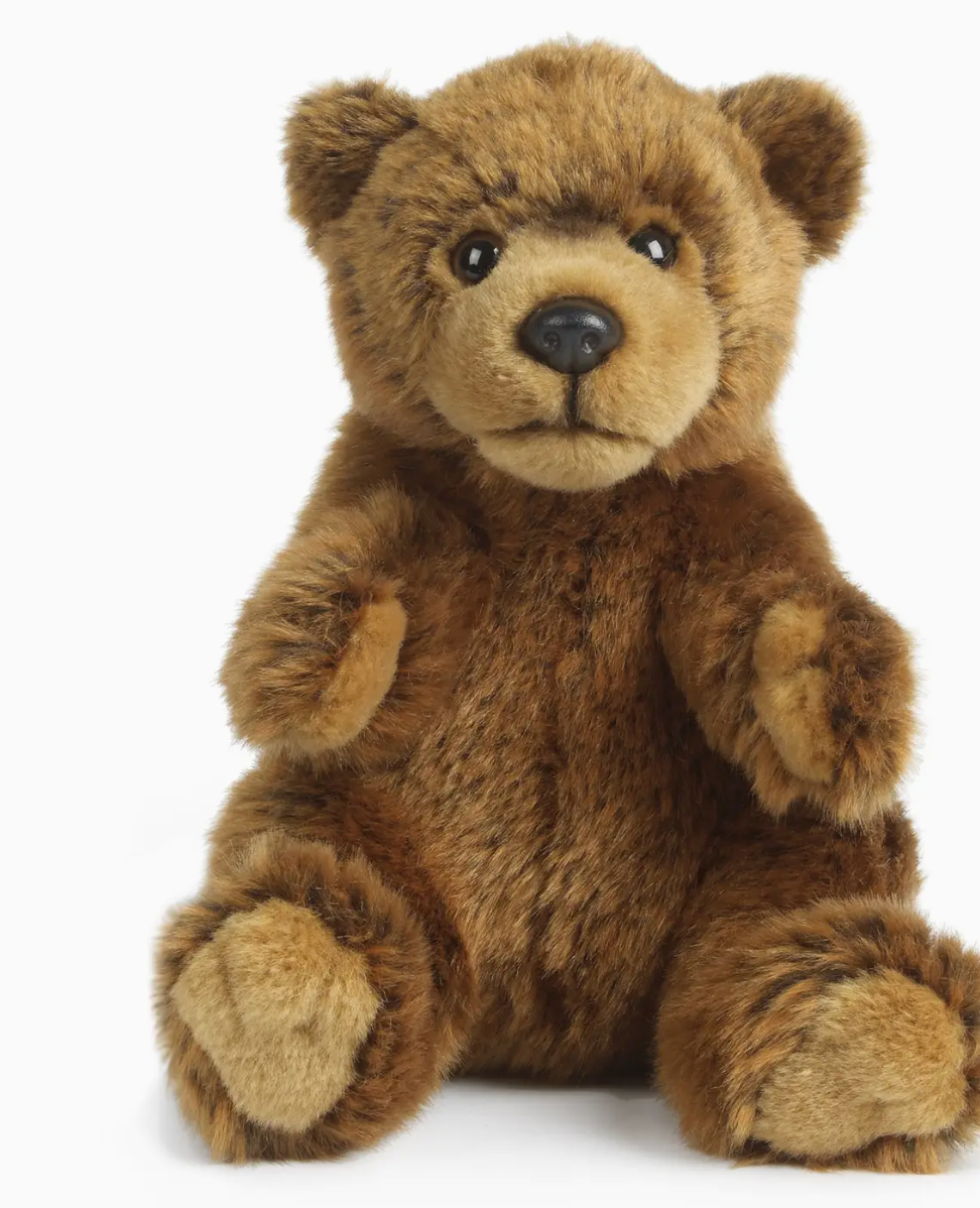 Living Nature Brown Bear Small Plush - Stay Forever