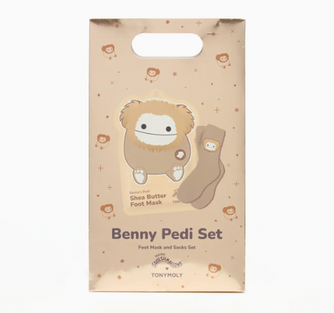 Squishmallows X TONYMOLY Benny’S Pedi Foot Mask and Socks Set