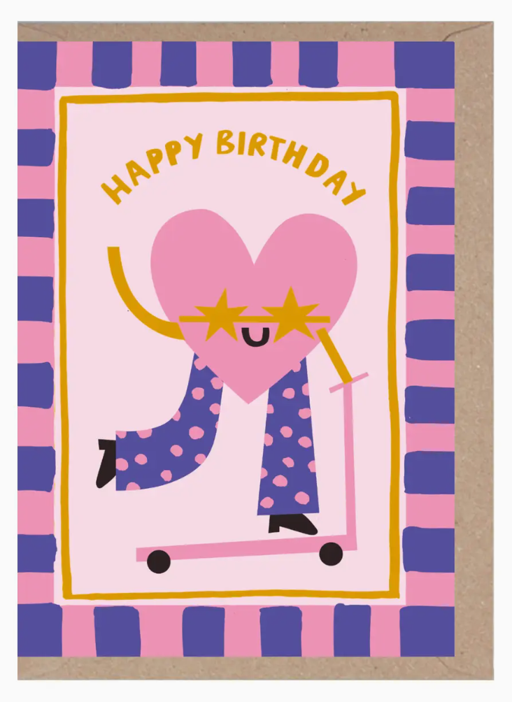Love Heart Birthday Card