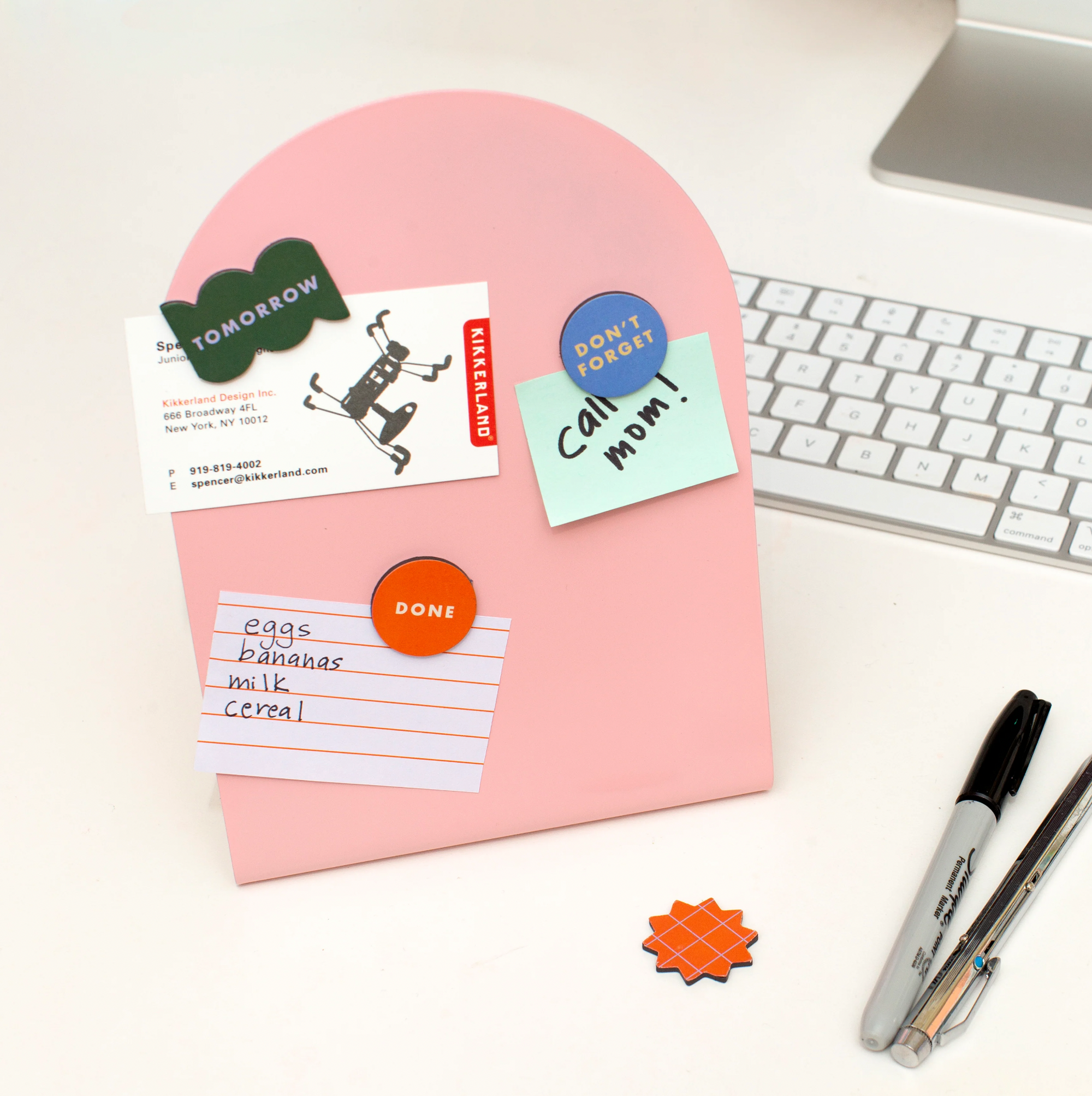 Inkerie Pink Magnetic Memo Board