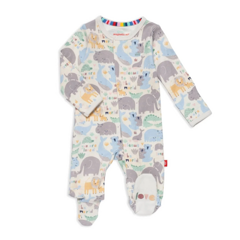 Little Lovin Organic Cotton Magnetic Footie