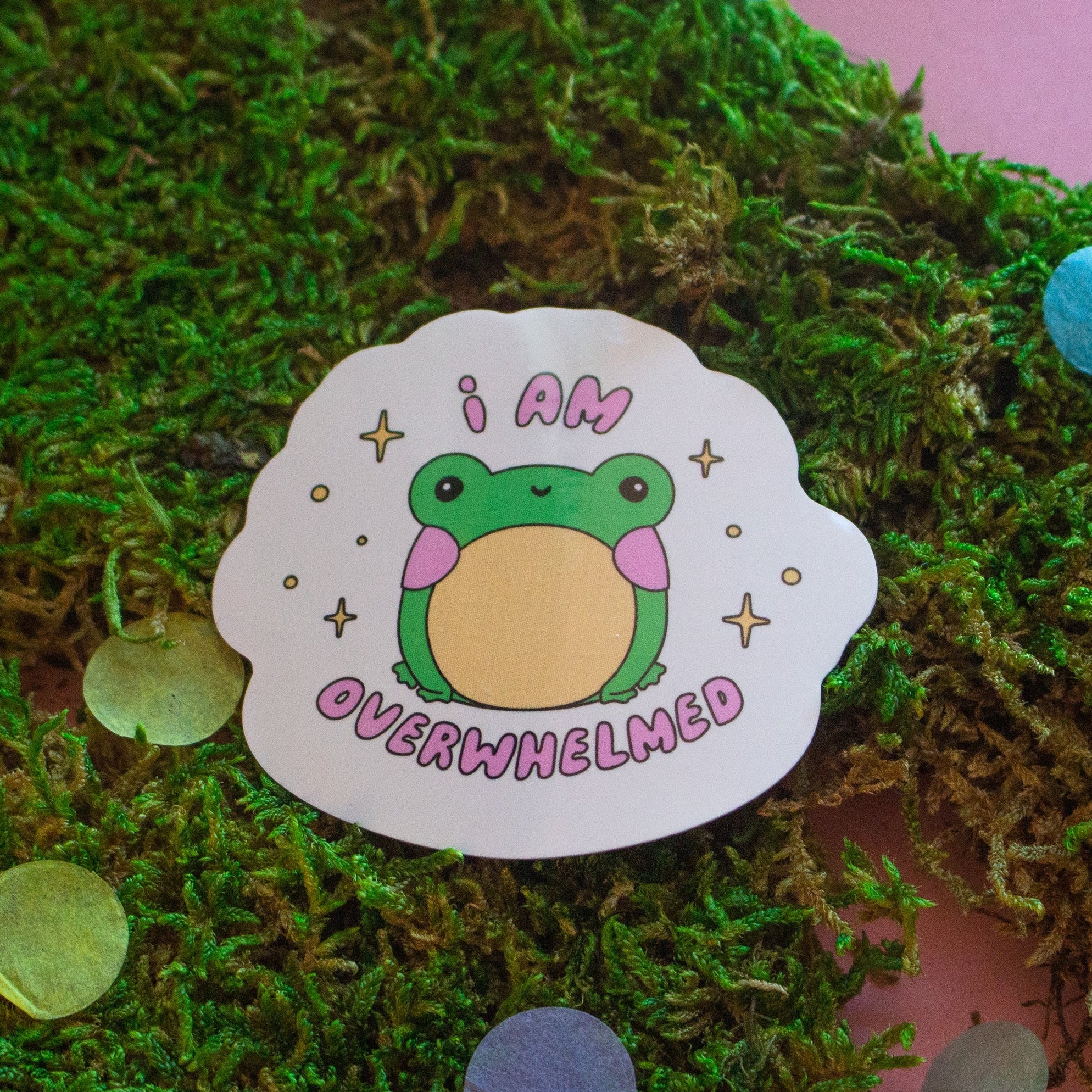 I Am Overwhelmed Sticker