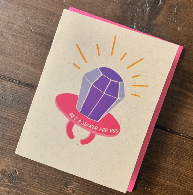 Ring Pop Engagement Card