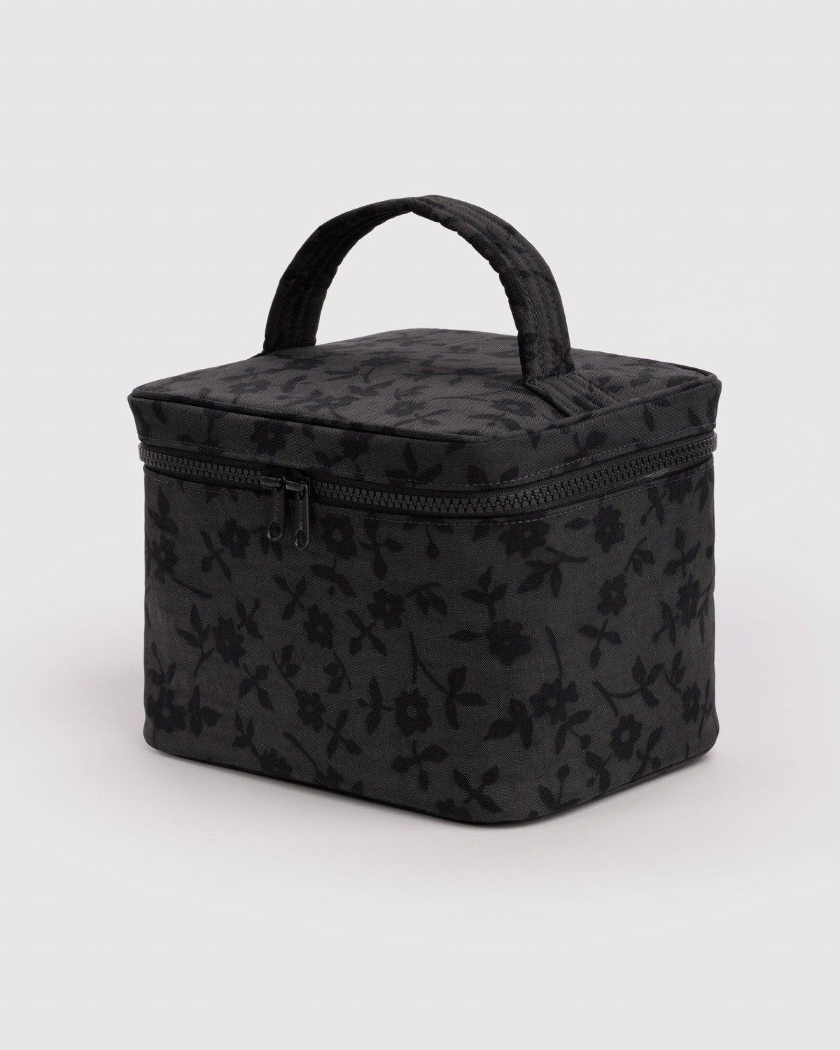 Small Cosmetic Case Charcoal Ditsy Floral