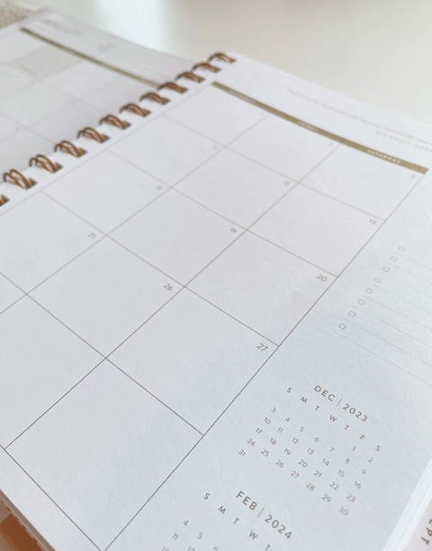 Mushroom Garden 2024 Spiral Bound Planner
