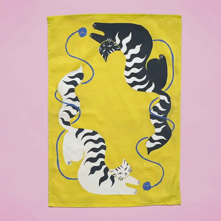 Magic Cat Tea Towel