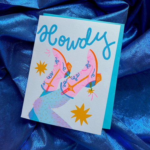 Howdy Cowgirl Card