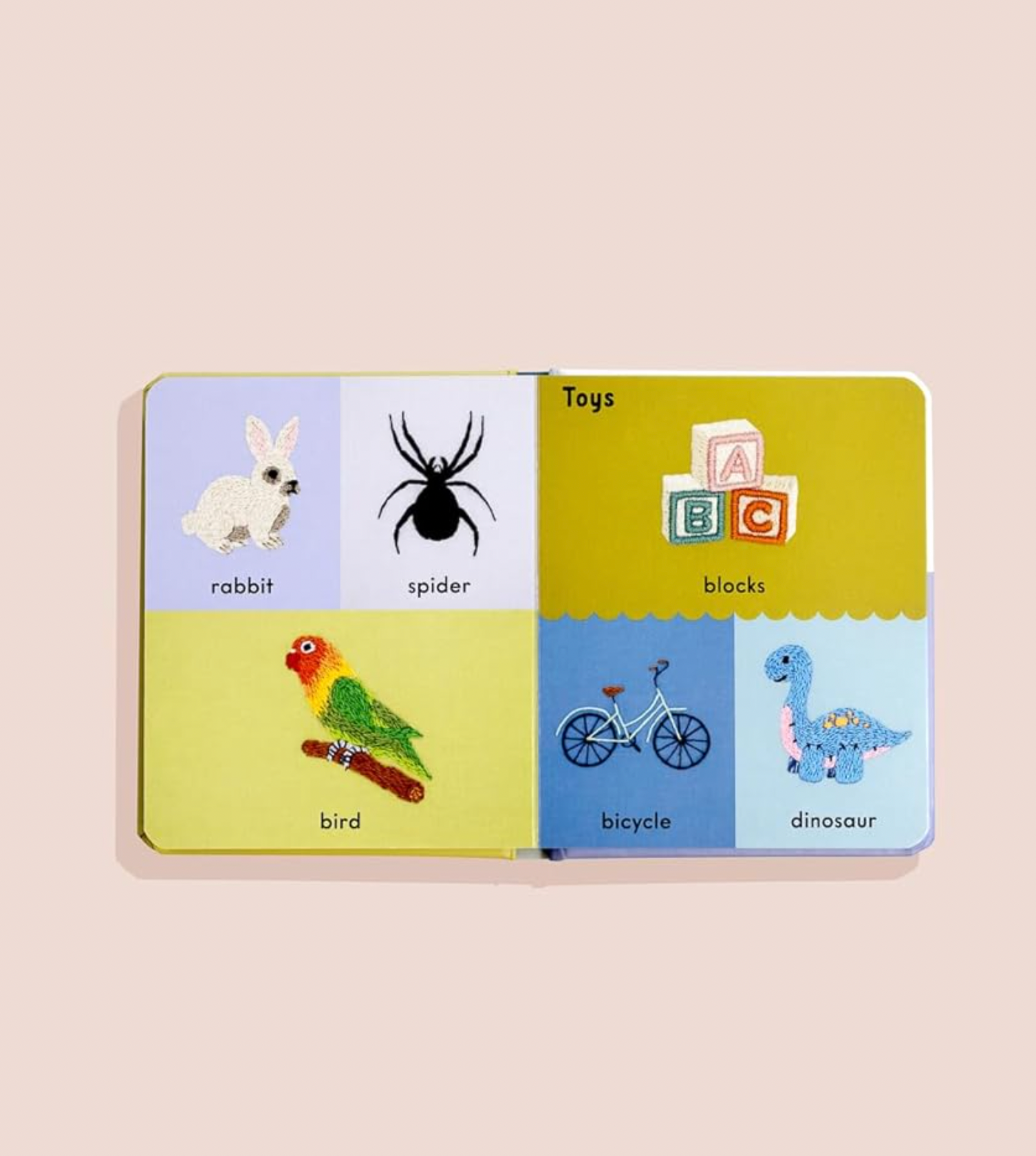 First Words with Cute Embroidered Friends