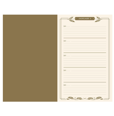 Gilded One Line a Day: A Five-Year Memory Book
