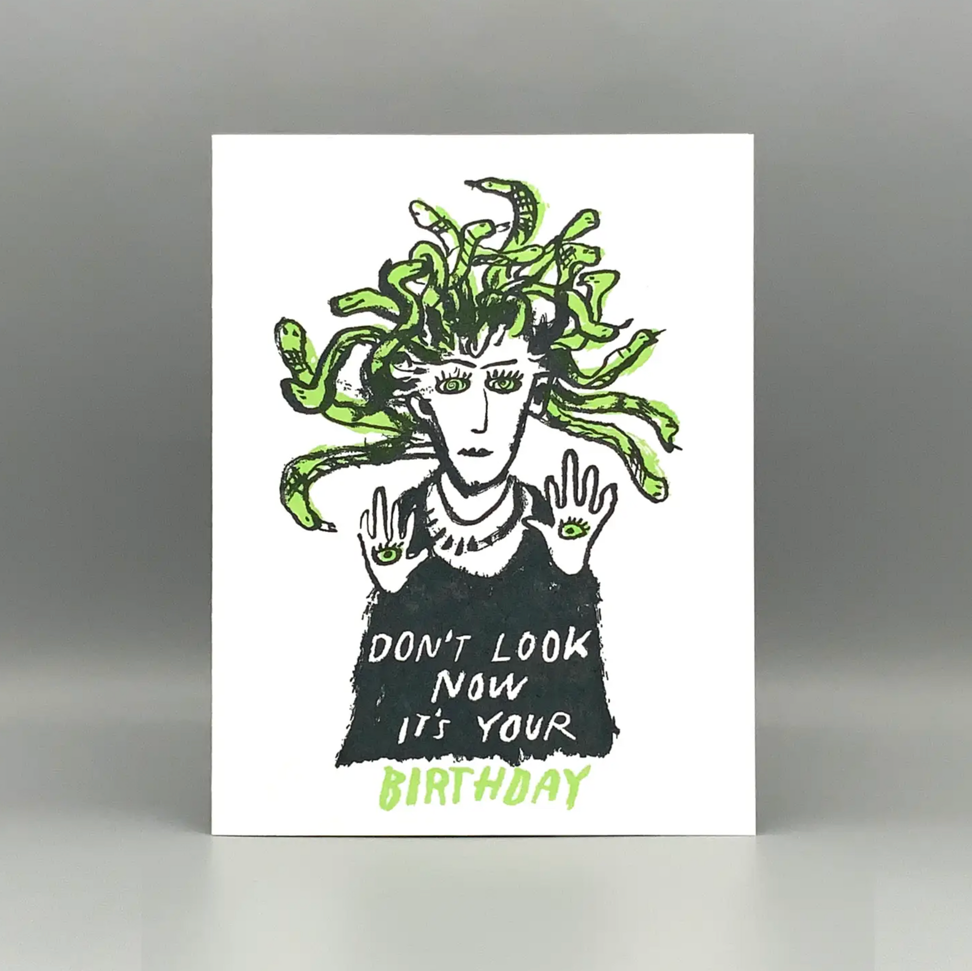 Medusa Birthday Card