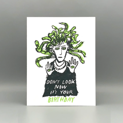 Medusa Birthday Card