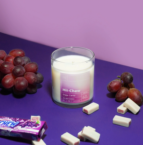 Hii-Chew Grape Candy Candle