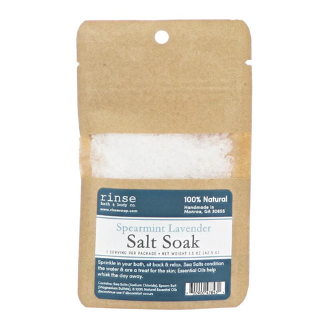 Spearmint Lavender Salt Soak