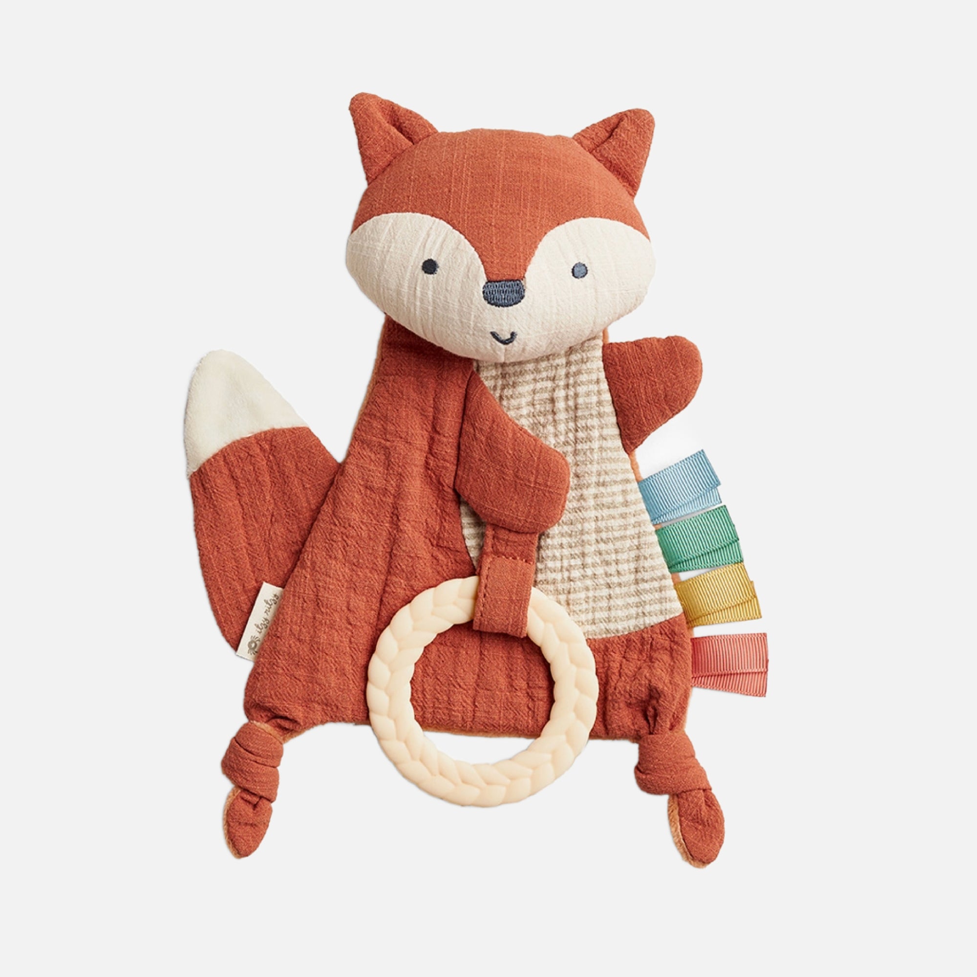 Bitzy Crinkle Sensory Toy with Teether Fox
