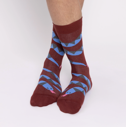 Snakes - Large Crew Socks