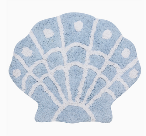 Seaside Shells Shaped Bath Mat