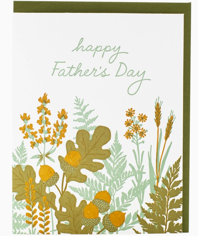 Garden Foliage Father's Day Card