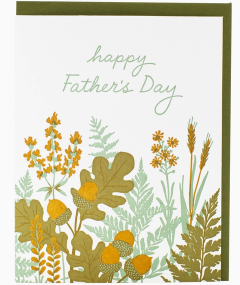 Garden Foliage Father's Day Card