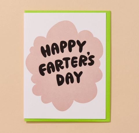Happy Farter's Day Letterpress Card Father's Day