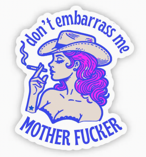 Please Don't Embarrass Me Sticker (Sabrina Carpenter)