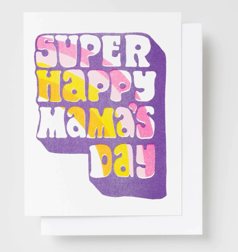 Super Happy Mamas Day Riso Card