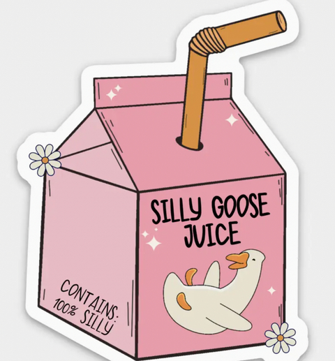 Silly Goose Juice Sticker