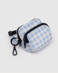 Fanny Pack Charm - Light Blue Gingham