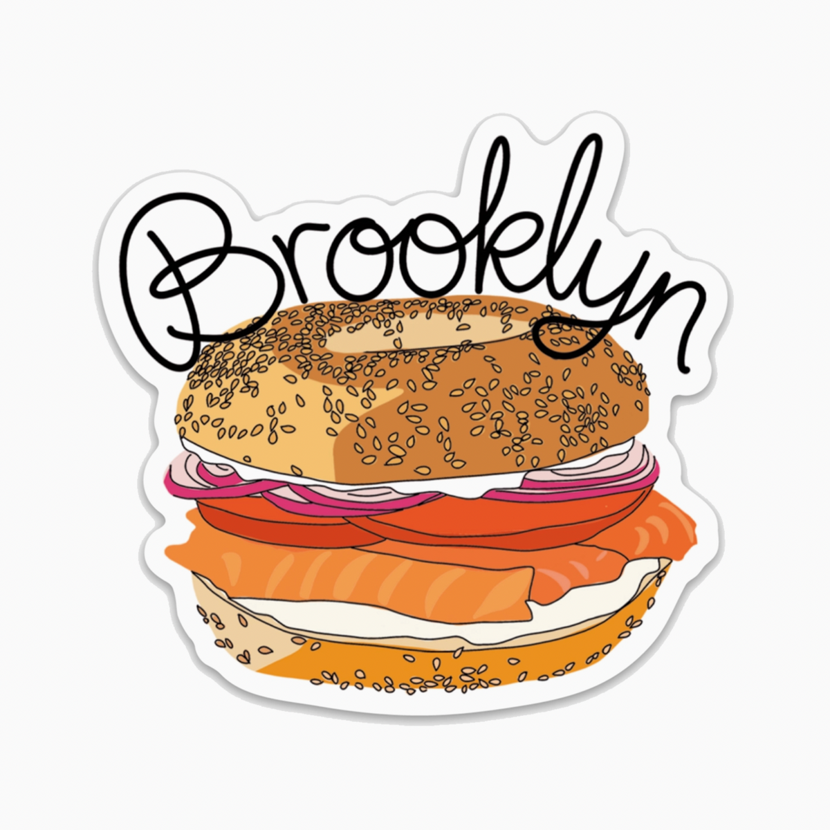 Brooklyn Bagel Sticker – Stay Forever